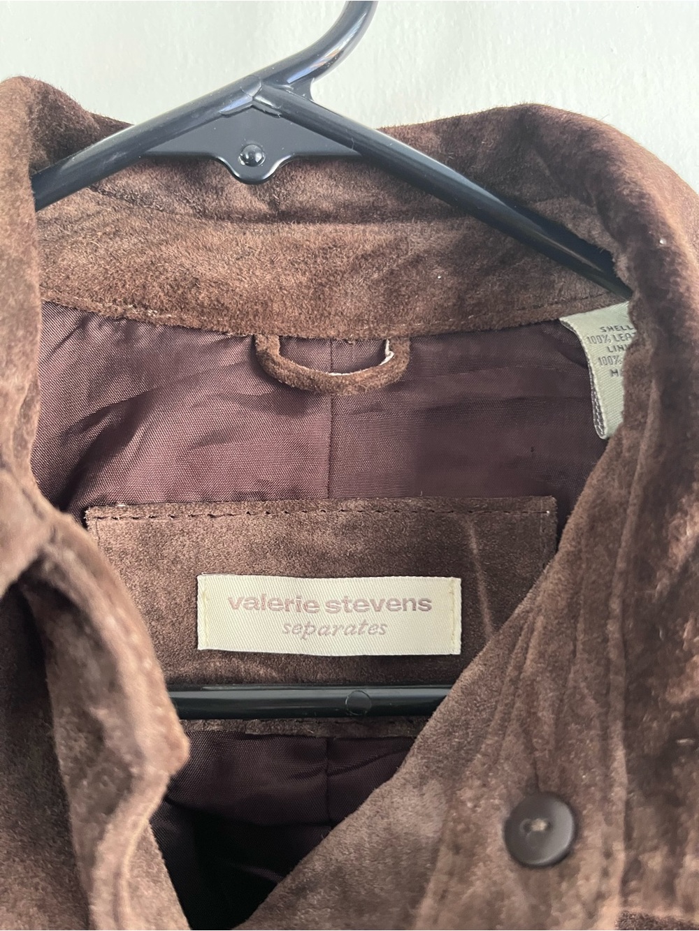 Valerie Stevens Brown Suede Shirt Jacket - Picture 5 of 6